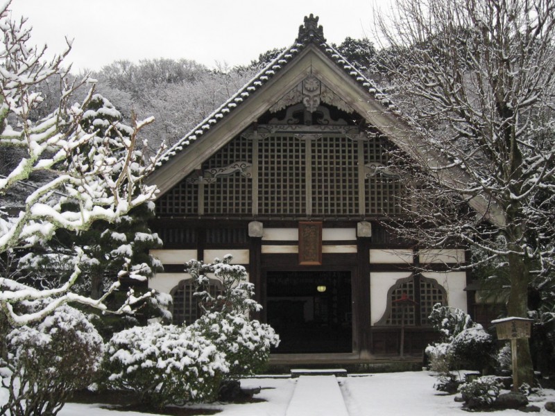 玉澤妙法華寺の冬